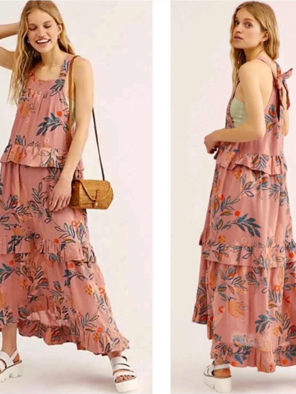 Free People Ruffled Tiered Maxi Dress